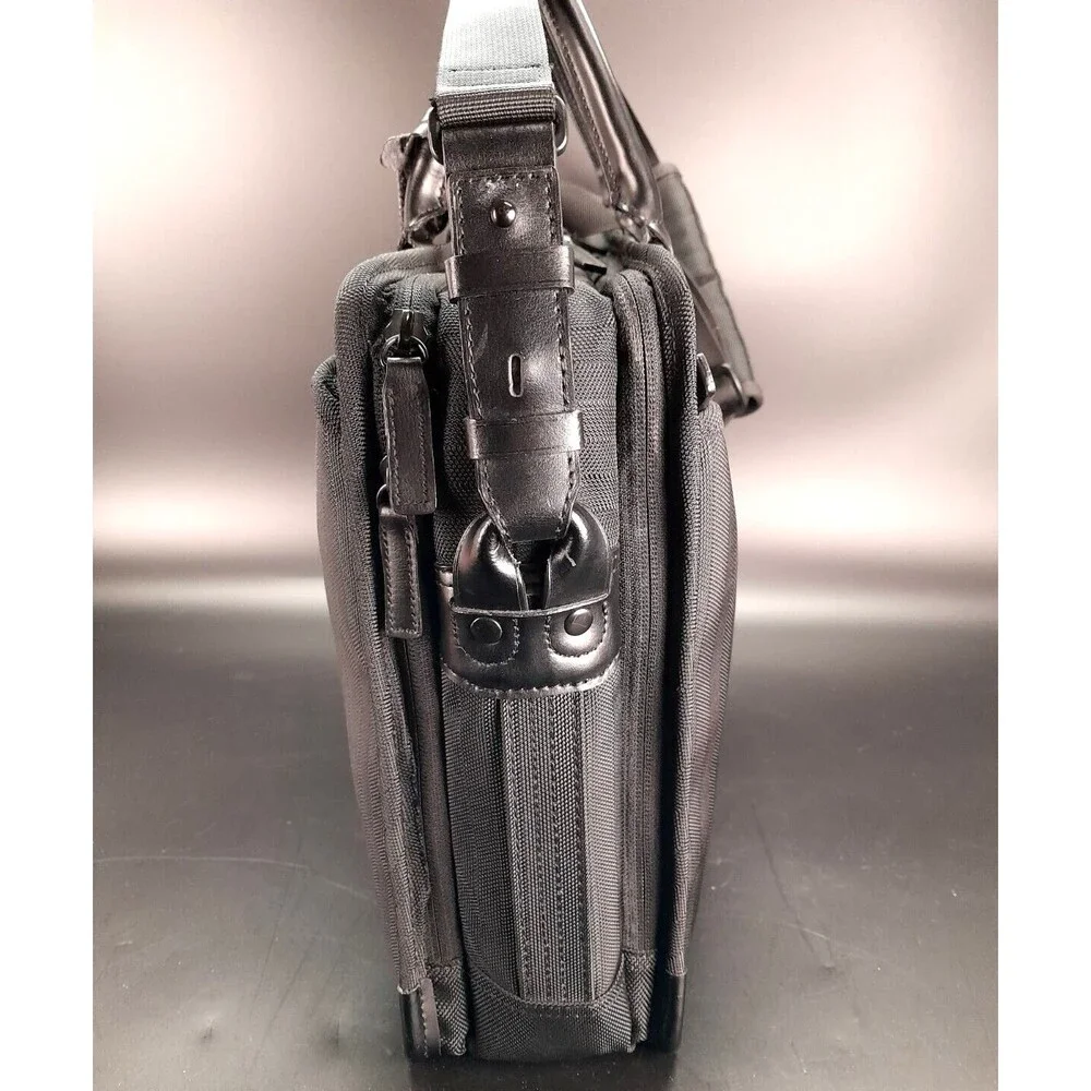 P.I.D personnel index design business Laptop bag Ballistic Black Nylon Briefcase